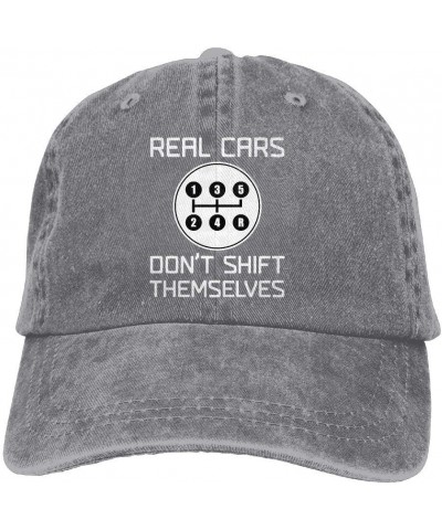 Real Cars Don't Shift Themselves Baseball Cap Dad Hat Adjustable Hat Visor Cap $8.80 Baseball Caps