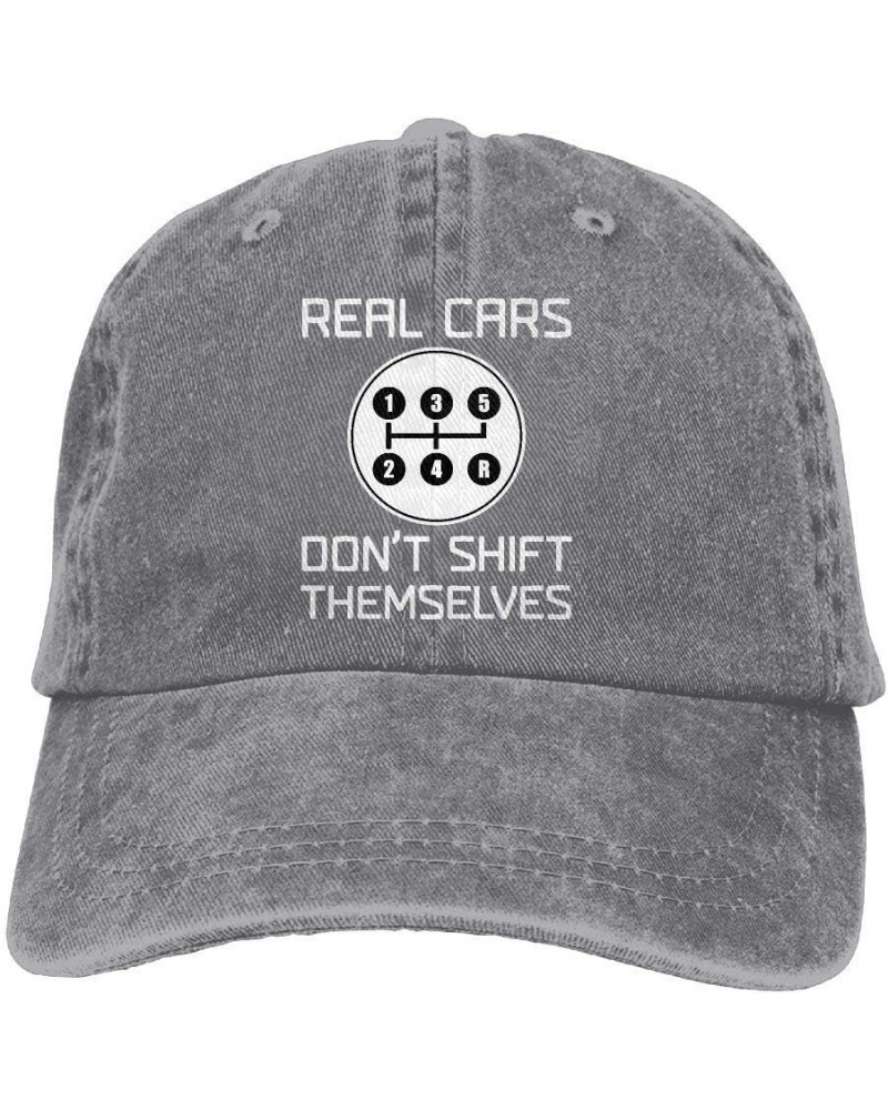 Real Cars Don't Shift Themselves Baseball Cap Dad Hat Adjustable Hat Visor Cap $8.80 Baseball Caps