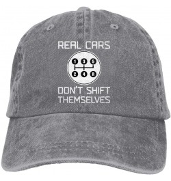 Real Cars Don't Shift Themselves Baseball Cap Dad Hat Adjustable Hat Visor Cap $8.80 Baseball Caps