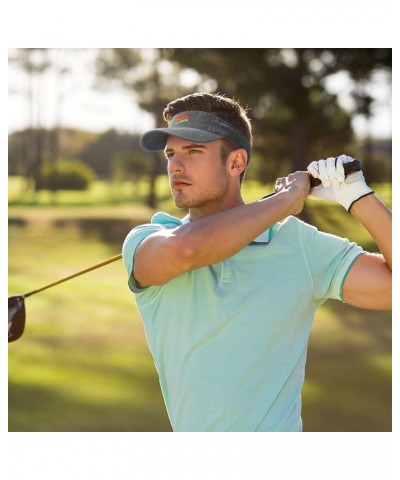 Thicc and Tired of These Bitches Sports Sun Visor Hat for Men,Empty Top Sun Hats for Baseball Running,Black Gray $10.66 Visors