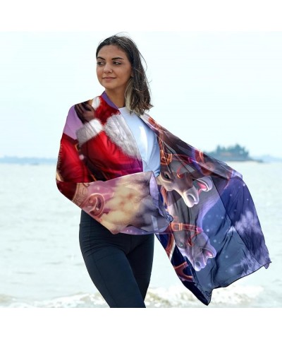 Scarf for Women,Womens Scarves,Silk Hair Head Wrap Scarf F15x4fp7beo $12.77 Scarves