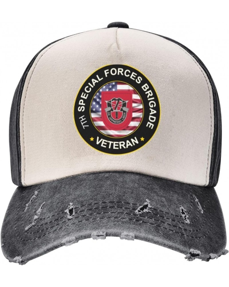 US Army 7th Special Forces Group Veteran Upgrade Style with Adjustable Cotton Baseball Caps $14.10 Baseball Caps