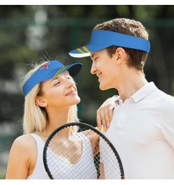 Cute Aruba Flag Sport Sun Visor Hats Adjustable Ball Caps Empty Top Arubian Baseball Sun Cap for Men Women Aruba Flag_e003 $1...