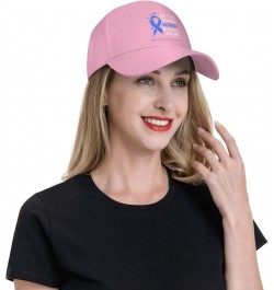 in This Family Nobody Fights Alone Colon Cancer Awareness Plain Baseball Caps Adjustable Dad Hats for Men Women Pink $11.03 B...