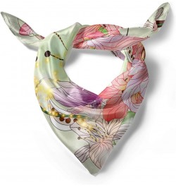 Romantic Hairscarf, Abstract Flowers Buds, Head Wrap Pale Pink Purple $13.33 Scarves