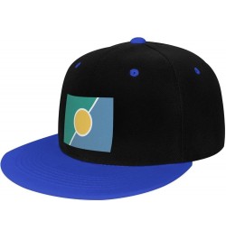 Flag of Hilltop, Denver Snapback Hat for Men Women Baseball Cap Trucker Flat Bill Hats Dad Caps Blue $12.85 Baseball Caps