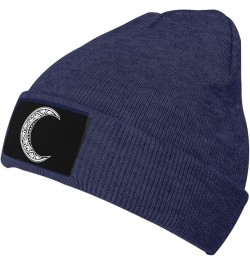 Funny Fashion Beanie Hat Gothic Occult Satan Slouchy Knit Skull Cap Warm Winter Navy Blue $10.79 Skullies & Beanies