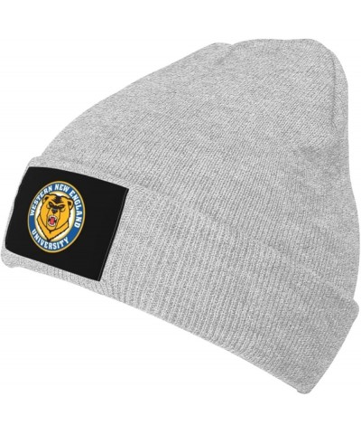 Western New England University Logo Classic Warm Winter Knit Cap Fleece Lined Beanie Hat Gray $13.51 Skullies & Beanies