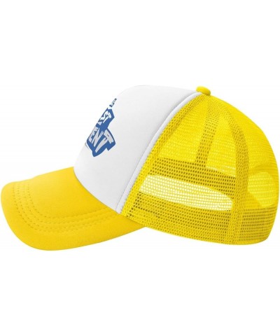 Hampton University Logo Trucker Hats for Both Men and Women - Mesh Baseball Snapback Hats Yellow $9.05 Baseball Caps