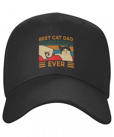 Unicorn Hats for Men Black Baseball Cap Women Vintage Adjustable Dad Hat Funny Trucker Hat for Summer Best Cat Dad Ever $12.2...