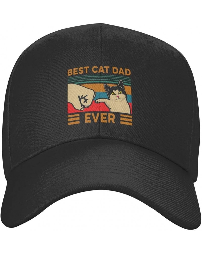 Unicorn Hats for Men Black Baseball Cap Women Vintage Adjustable Dad Hat Funny Trucker Hat for Summer Best Cat Dad Ever $12.2...