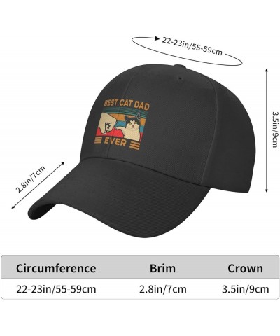 Unicorn Hats for Men Black Baseball Cap Women Vintage Adjustable Dad Hat Funny Trucker Hat for Summer Best Cat Dad Ever $12.2...