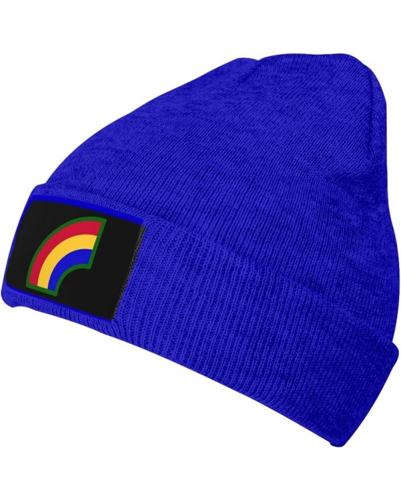 42th Infantry Division Beanie Hat Cap Knit Hat for Men Women Soft Warm Beanie Caps Blue $14.38 Skullies & Beanies