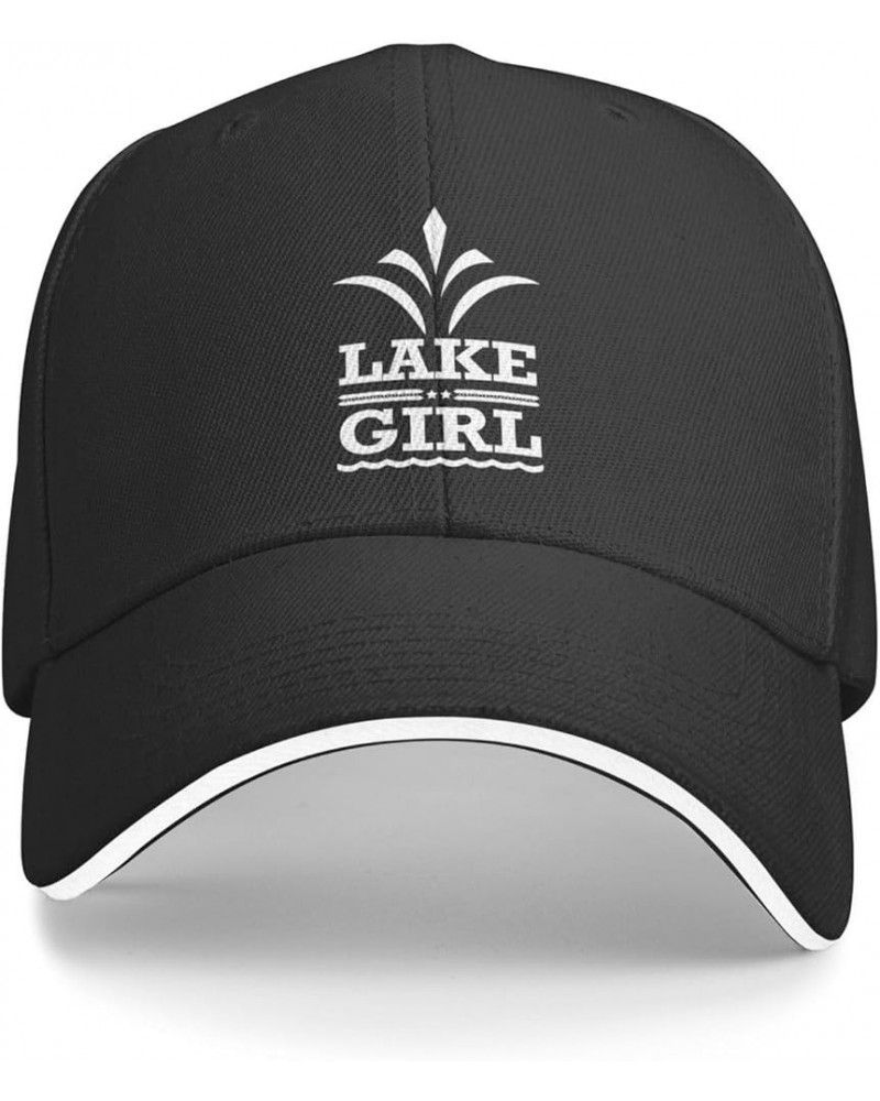 Lake Girl Funny Hat Velcro Adjustable Trucker Baseball Cap Men Women Gift Black $11.54 Baseball Caps