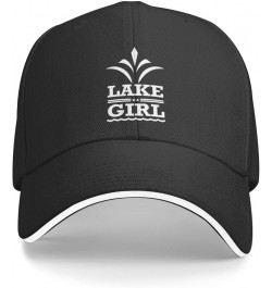 Lake Girl Funny Hat Velcro Adjustable Trucker Baseball Cap Men Women Gift Black $11.54 Baseball Caps