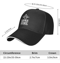 Lake Girl Funny Hat Velcro Adjustable Trucker Baseball Cap Men Women Gift Black $11.54 Baseball Caps