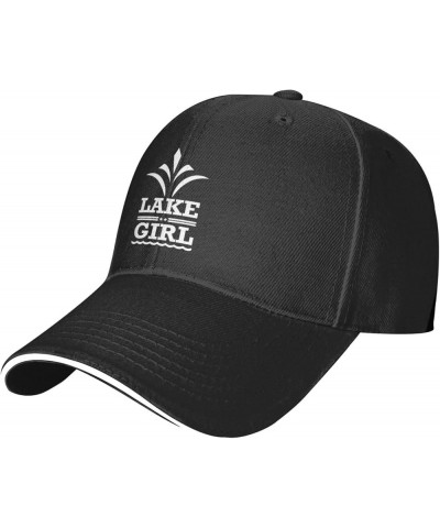 Lake Girl Funny Hat Velcro Adjustable Trucker Baseball Cap Men Women Gift Black $11.54 Baseball Caps