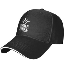 Lake Girl Funny Hat Velcro Adjustable Trucker Baseball Cap Men Women Gift Black $11.54 Baseball Caps