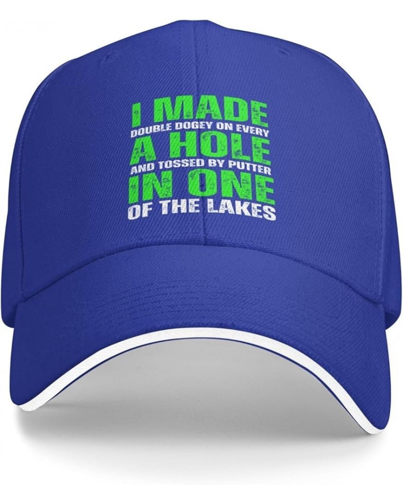 I Made A Hole in One Golf Lover Baseball Cap Men Women Trucker Hat Gift Blue $9.23 Baseball Caps