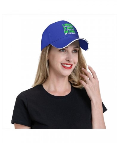 I Made A Hole in One Golf Lover Baseball Cap Men Women Trucker Hat Gift Blue $9.23 Baseball Caps