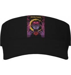 The Smashing Musics Pumpkins Adult Sports Sun Protection Hollow Top Hat Unisex Hat Outdoor Hat Style Black $10.99 Sun Hats