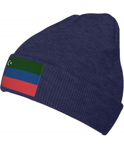 Flag of Gorani Beanie Hat for Men Women Soft Cozy Skull Cap Winter Warm Knit Hats Navy Blue $10.92 Skullies & Beanies