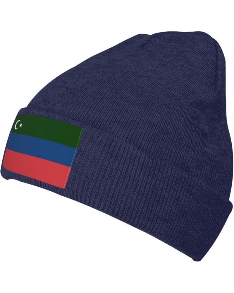 Flag of Gorani Beanie Hat for Men Women Soft Cozy Skull Cap Winter Warm Knit Hats Navy Blue $10.92 Skullies & Beanies