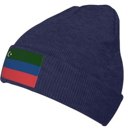 Flag of Gorani Beanie Hat for Men Women Soft Cozy Skull Cap Winter Warm Knit Hats Navy Blue $10.92 Skullies & Beanies