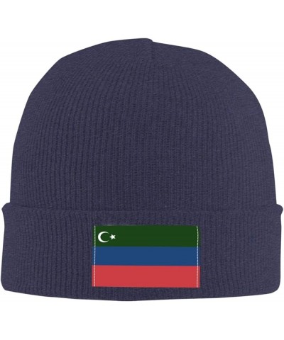 Flag of Gorani Beanie Hat for Men Women Soft Cozy Skull Cap Winter Warm Knit Hats Navy Blue $10.92 Skullies & Beanies