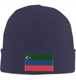 Flag of Gorani Beanie Hat for Men Women Soft Cozy Skull Cap Winter Warm Knit Hats Navy Blue $10.92 Skullies & Beanies