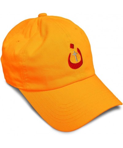 Soft Baseball Cap Christian Nazarene Jesus God Letters Cotton Embroidered Dad Hats for Men & Women Orange Design Only $12.47 ...