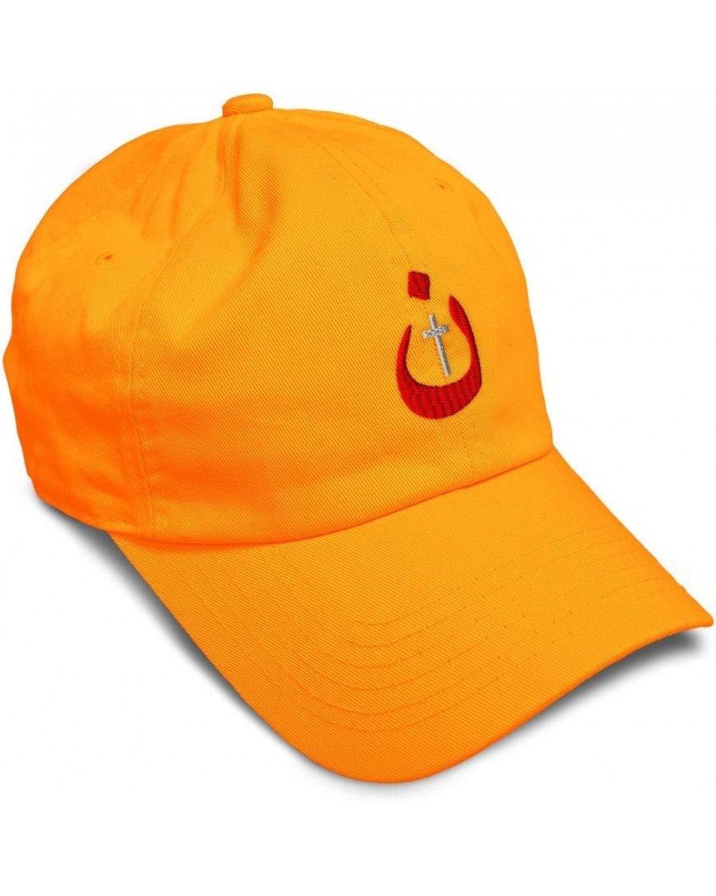 Soft Baseball Cap Christian Nazarene Jesus God Letters Cotton Embroidered Dad Hats for Men & Women Orange Design Only $12.47 ...