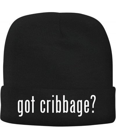 got Cribbage? - Men's Soft & Comfortable Beanie Hat Cap Black $21.04 Skullies & Beanies