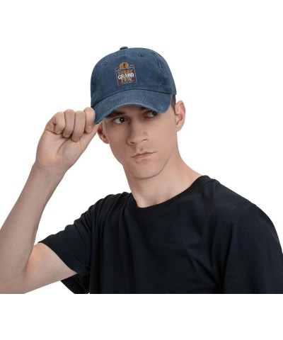 Funny Grand Paw Vintage Baseball Cap Women Men Trucker Caps Golf Dad Hats Navy Blue $10.47 Cowboy Hats