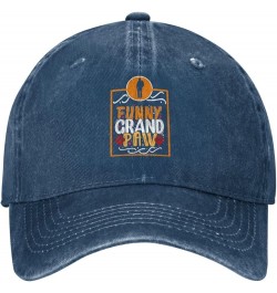 Funny Grand Paw Vintage Baseball Cap Women Men Trucker Caps Golf Dad Hats Navy Blue $10.47 Cowboy Hats