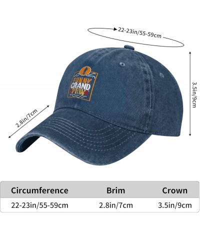 Funny Grand Paw Vintage Baseball Cap Women Men Trucker Caps Golf Dad Hats Navy Blue $10.47 Cowboy Hats