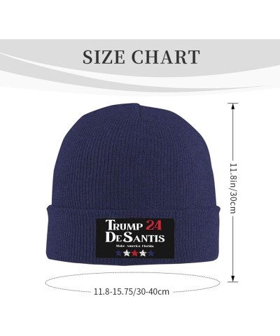 Beanie,Trump Desantis Beanie Hat Women Skull Cap Men Knit Hat Winter Slouchy Hat Knitted Hat Hedging Head Hat Black Navy Blue...