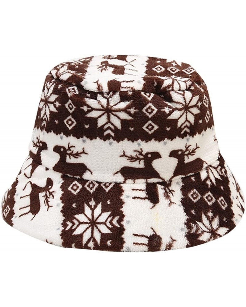 Christmas Xmas Women Sun Beach Hat Teens Girls Wide Brim Summer Fisherman's Caps Techno Cap A-coffee $13.60 Sun Hats