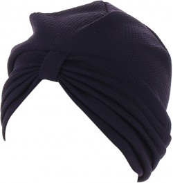 Women's Sun Cap Cancer Head Hat Cap Ethnic Bohemian Floral Hair Cover Wrap Turban Headwear Turban Cap for Women Navy $9.41 He...