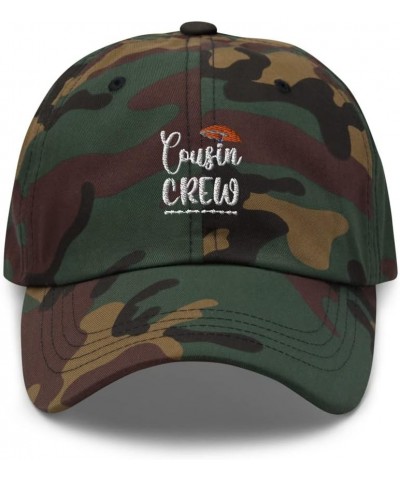 Cousin Crew Shirts 2022 Hot Summer Sun Vacation Dad Cap Green Camo $18.79 Baseball Caps