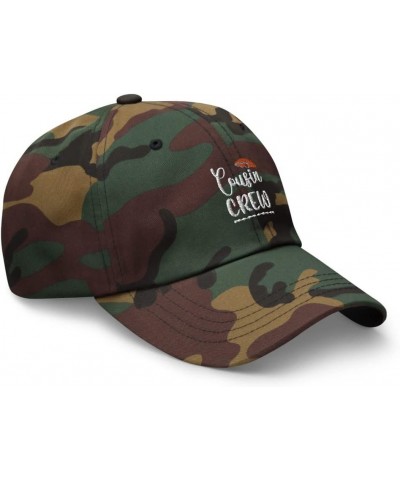 Cousin Crew Shirts 2022 Hot Summer Sun Vacation Dad Cap Green Camo $18.79 Baseball Caps