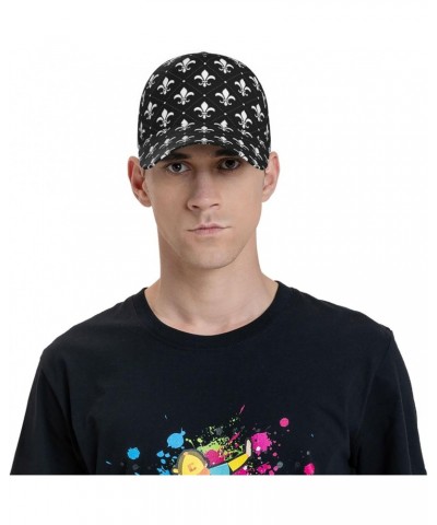 Unisex Baseball Cap with Adjustable Closure Black-Fleur-De-Lis Classic Dad Hat Sports Hat $12.96 Baseball Caps