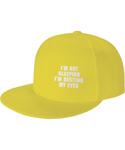 Men and Women Baseball Caps I'm Not Sleeping Im Just Resting My Eyes Low Profile Dad Hat Adjustable,Black Yellow $10.27 Baseb...