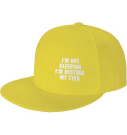 Men and Women Baseball Caps I'm Not Sleeping Im Just Resting My Eyes Low Profile Dad Hat Adjustable,Black Yellow $10.27 Baseb...