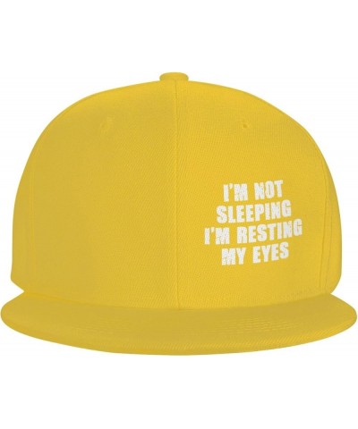 Men and Women Baseball Caps I'm Not Sleeping Im Just Resting My Eyes Low Profile Dad Hat Adjustable,Black Yellow $10.27 Baseb...