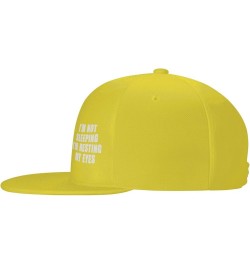 Men and Women Baseball Caps I'm Not Sleeping Im Just Resting My Eyes Low Profile Dad Hat Adjustable,Black Yellow $10.27 Baseb...