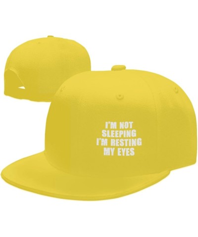 Men and Women Baseball Caps I'm Not Sleeping Im Just Resting My Eyes Low Profile Dad Hat Adjustable,Black Yellow $10.27 Baseb...