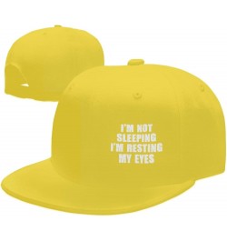 Men and Women Baseball Caps I'm Not Sleeping Im Just Resting My Eyes Low Profile Dad Hat Adjustable,Black Yellow $10.27 Baseb...