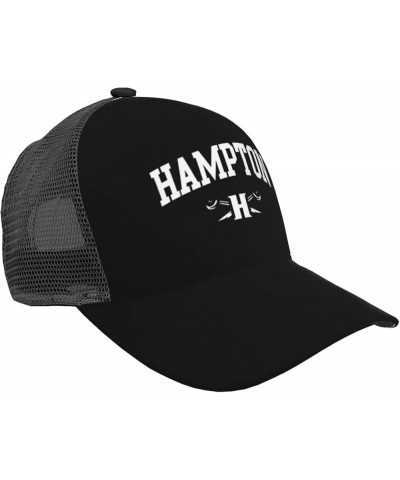 Hampton University Mesh Baseball Hat Golf Sun Capsfishing Dad Hats Adjustable for Men Women Black $15.07 Baseball Caps