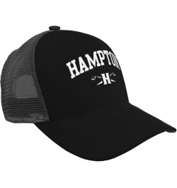 Hampton University Mesh Baseball Hat Golf Sun Capsfishing Dad Hats Adjustable for Men Women Black $15.07 Baseball Caps